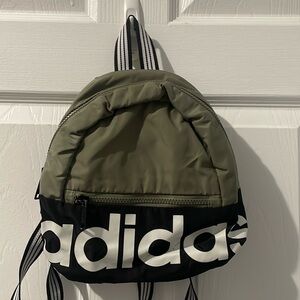 Mini army green adidas backpack